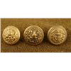 Image 1 : 3 Civil War Naval Org Gilt Button Meyer Reeds Waterbury