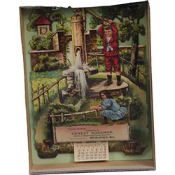 Embossed Die-Cut 3-D Cardboard Calendar