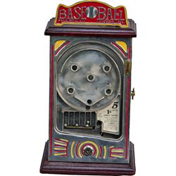 1 Cent Pace MFG. Co. "Baseball" Flip Steel Ball Skill T
