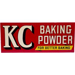 KC Baking Powder Tin Sign "For Better Baking"