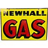 Image 1 : Large "NEWHALL GAS" Double Sided Porcelain Sign