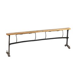 Oak & Cast-Iron Store Counter Paper Dispenser/Cutter