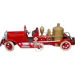 Vintage Metal Packard Fire Engine Toy Pump Truck