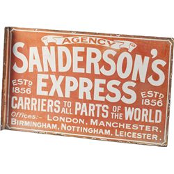 "Agency Sanderson's Express" Double Sided Flange Por
