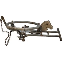 Early Metal Hanging Horse Swing Kiddie Ride