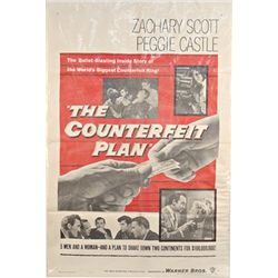 "The Counterfeit Plan" c1957 Warner Bros. Movie Poster