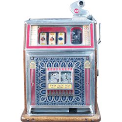5 Cent Watling MFG Co. Torch Front Twin Jackpot Slot Ma