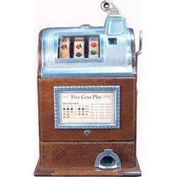 5 Cent O.D Jennings Gooseneck Operators Bell Slot Machi