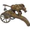 Image 1 : Antique Cast-Iron Figural "Wild Mule Jack" Bell 3-Wheel