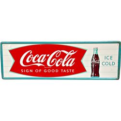Coca Cola Self-Framed Tin Sign