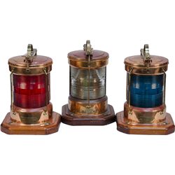 Lot Of 3 British Destroyer Ship Lights: