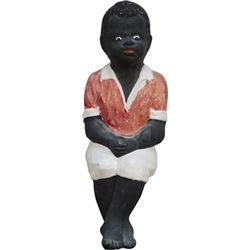 Ceramic Hand-Painted Figural Counter Little Black Boy