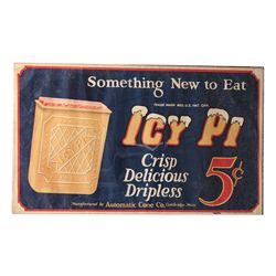 "ICY PI 5c" Paper Advertisement Sign
