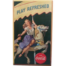 Drink Coca Cola Cardboard Sign 