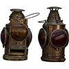 Image 1 : Lot Of 2 Antique RailRoad Lantern's: