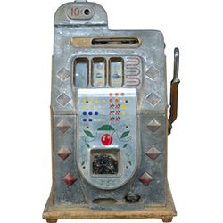 10 Cent Mills Novelty Half-Top Diamond Front Slot Machi