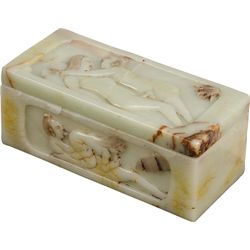 Embossed Marble Oriental  Naughty  Box