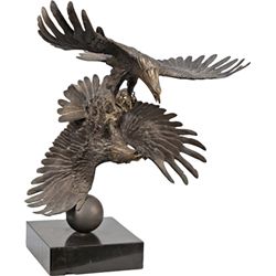 "Eagles In Fight" Bronze Statue By Stanley Quentin John