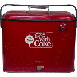 Drink Coca Cola Progress Refrigerator Co. Metal Airline