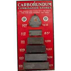 Vintage "CARBORUNDUM" Brand Combination Stones Store