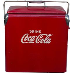 Drink Coca Cola Acton MFG. Co. Inc. Metal Picnic Cooler