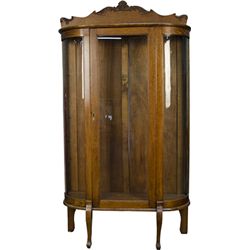 Oak & Glass Curio Cabinet