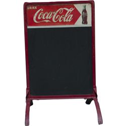 Drink Coca Cola Tin Chalkboard Metal Frame Double Sided