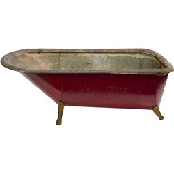 Metal/Tin Claw Foot Style Bathtub