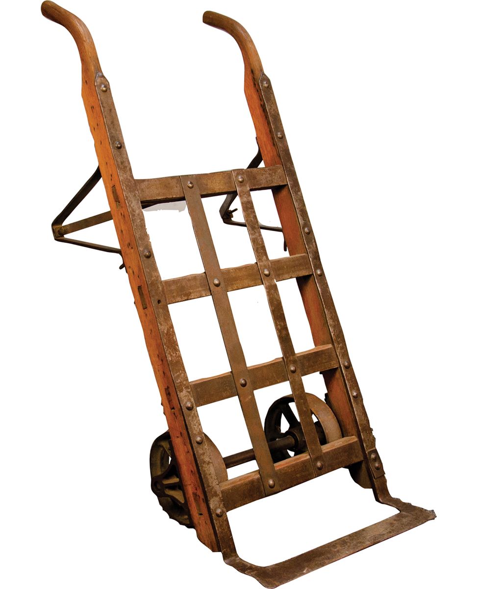 Antique Wood & CastIron Hand Truck