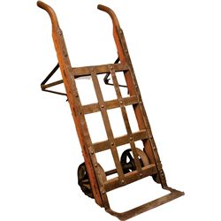 Antique Wood & Cast-Iron Hand Truck