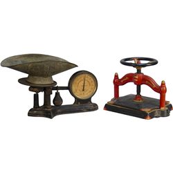 Lot Of 2 Early Cast-Iron Items: