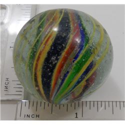 Large Vintage Handmade German Swirl Marble 1 1/2 