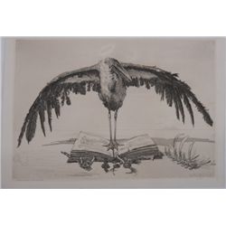 "The Marabou Stork" by Geyger Ernst Moritz