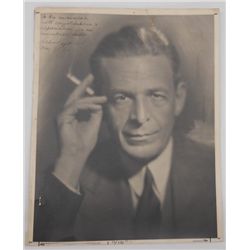 1946 Albert Spalding autographed photo to Rex Underwood