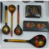 Image 2 : Russian (USSR era) Lacquer boxes & serving pieces