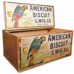 American Biscuit Company Wood Crate