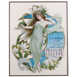 1905 Calendar for G.D. Horton Stationery
