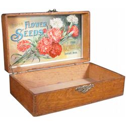 D.M. Ferry & Co. Flower Seed Display Box