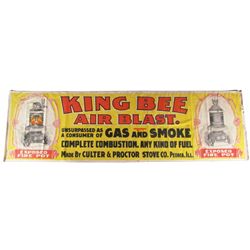 King Bee Stoves Cloth Advertising Banner