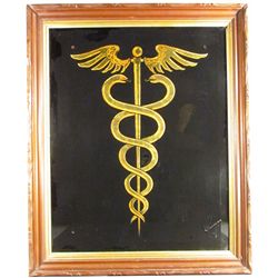 Reverse Glass Physicians Sign