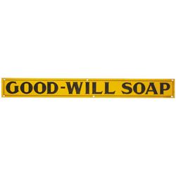 Good-Will Soap Embossed Tin Sign