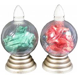 Pair of Light Apothecary Globes