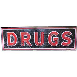 Drugs Neon Can Sign. Two Sided