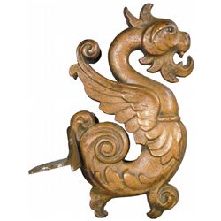 Cast Iron Medieval Dragon Apothecary Bracket