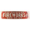 Image 1 : Rare Pan American Fireworks Cloth Banner