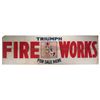 Image 1 : Extremely Rare Fireworks Canvas Banner