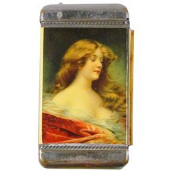 Advertising Celluloid Match Safe