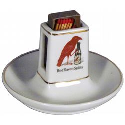 Red Raven Splits Porcelain Match stricker