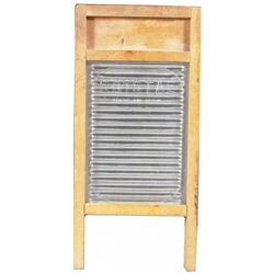 Salesman Sample Glass & Wood Washboard