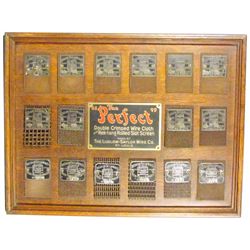 Rare "Perfect" Salesman Sample of Wire Cloth